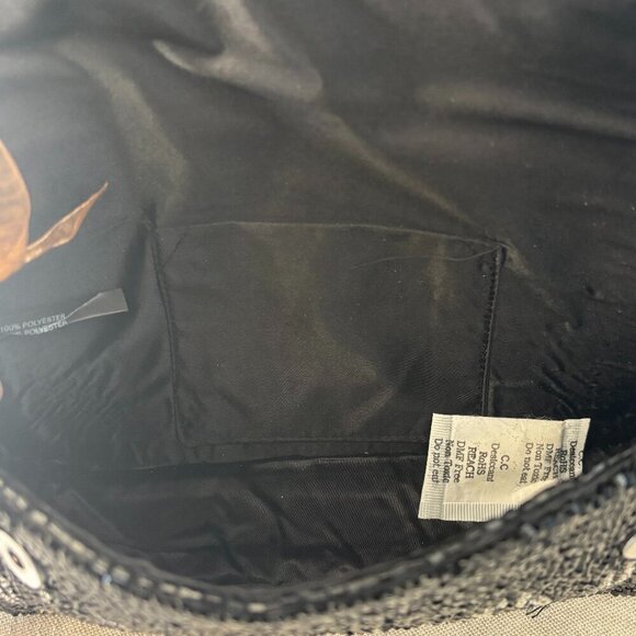 Made in India City Skyline Beaded Bundle - Shoulder Bag and Wristlet - Black - Picture 7 of 16